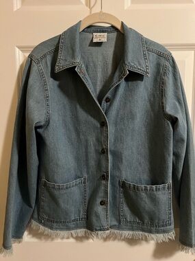 EUC Color me Cotton light denim 100% cotton top/jacket. Size XS